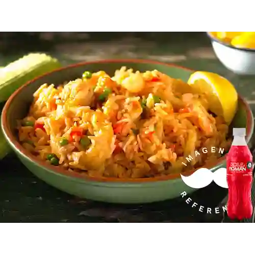 Combo Arroz de Camarón + Kola Román Original 400ML