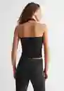 Top Glam Negro Talla 22 Teen Niñas Mango