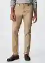 Pantalón Barna Beige Talla 46 Hombre Mango