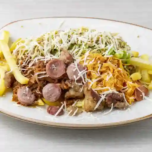 Salchipapa criollas especial para 2+gaseosa litro