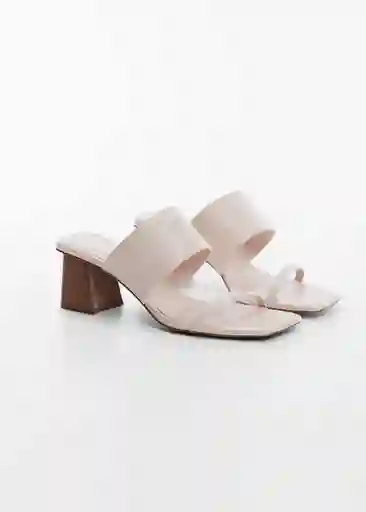 Sandalias Vico Crudo Talla 38 Mujer Mango