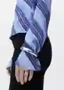 Blusa Celeste Celeste Talla M Mujer Mango
