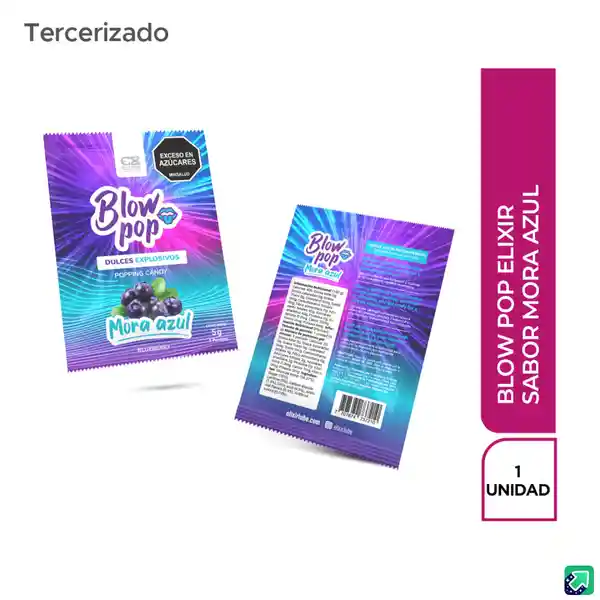 Blow Pop Elixir Mora Azul