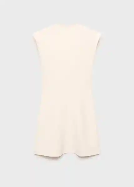 Vestido Domino Crudo Talla M Mujer Mango