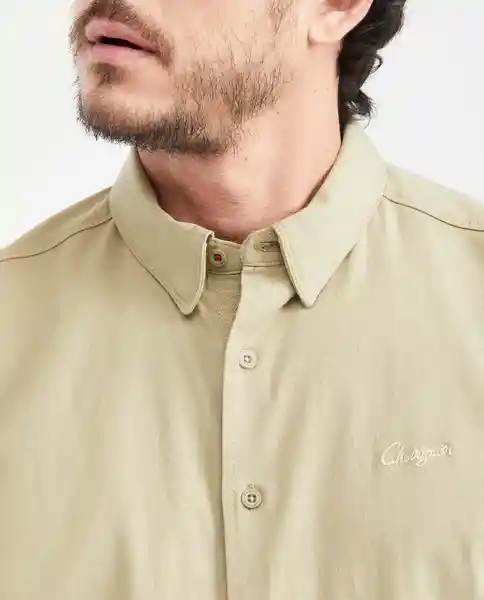 Camisa Utility Details Verde Nafta Ultra Oscuro L Chevignon