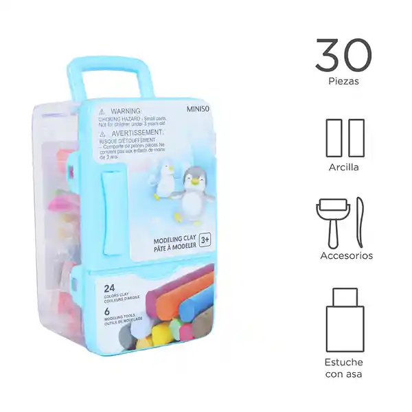 Plastilina Colores Azul Miniso