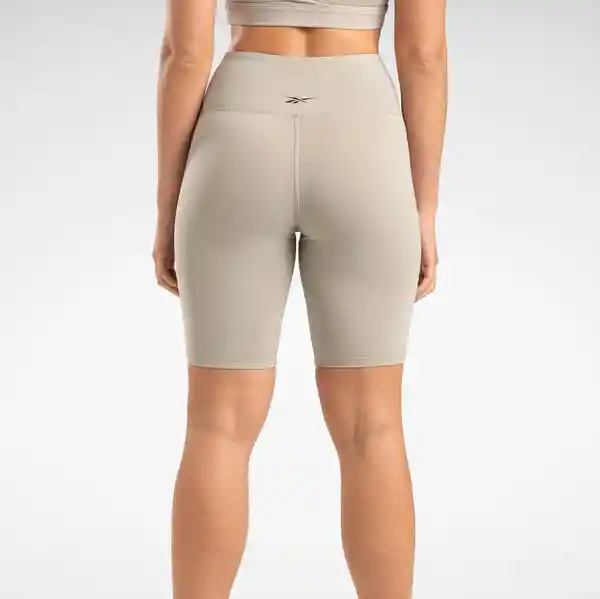 Reebok Short Lux High Rise Bike Para Mujer Gris Talla L