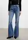 Pantalón Jean Iera Tejano Medio Talla 36 Mujer Mango