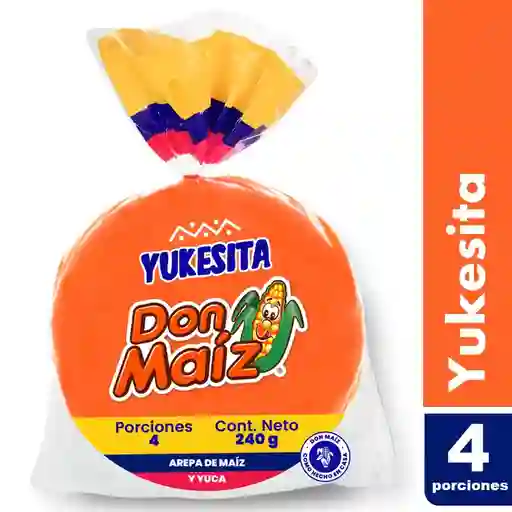 Arepa De Yuca Don Maiz Yukesitas 4 Unidades. 240 G