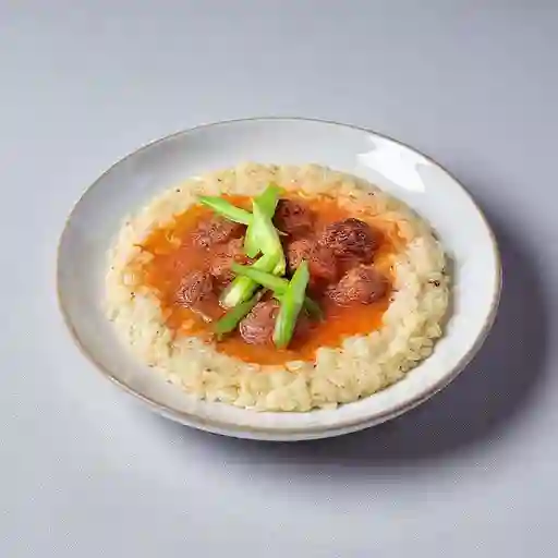 Meatballs y orzo bowl