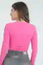 Crop Top Vinci Color Fucsia Talla S Ragged