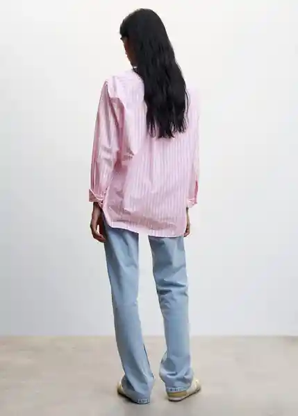 Camisa Regia Rosa Talla S Mujer Mango