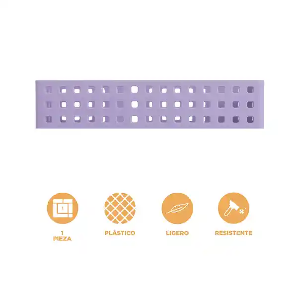 Organizador Plástico Apilable Serie Púrpura Miniso