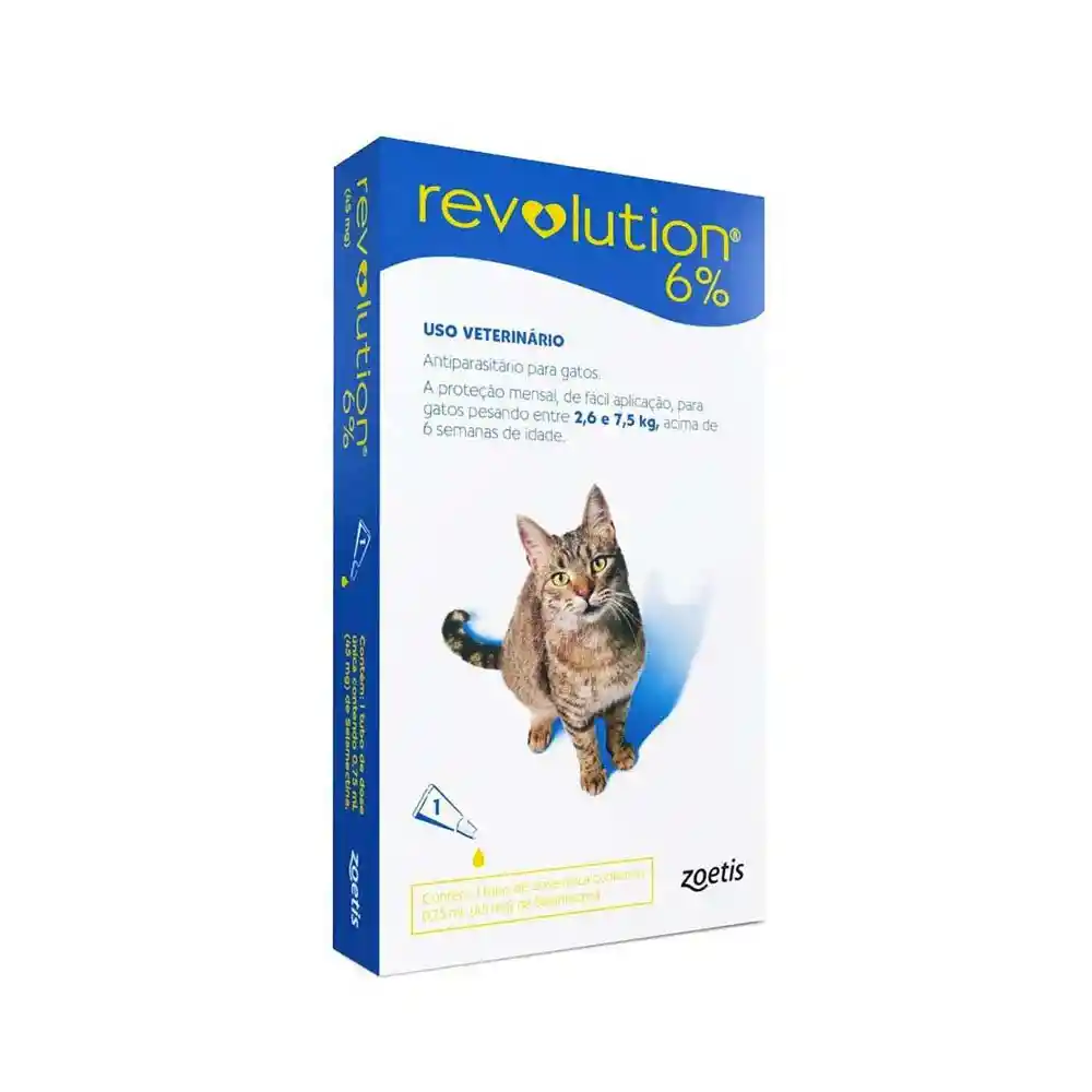 Revolution Desparasitante Spot Para Gatos 2.6-7.5 Kg (6%)