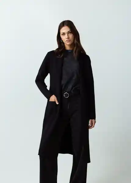 Gaban Tejido Mujer Negro Puro Ultra Oscuro Talla L 582G077 Naf Naf