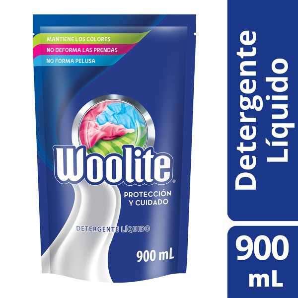 Detergente Líquido Woolite Protección y Cuidado 900 ml