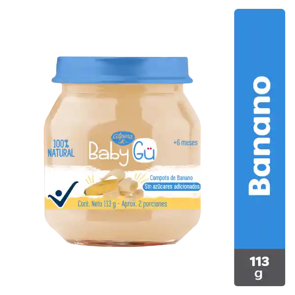  Baby Gü Compota Alpina Sabor Banano