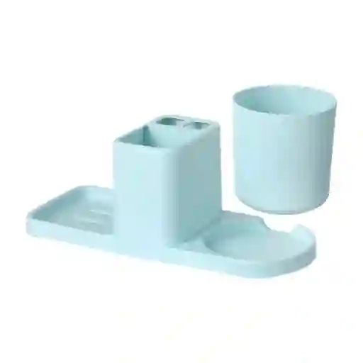 Miniso Taza Portacepillos De Dientes Para Una Persona Azul