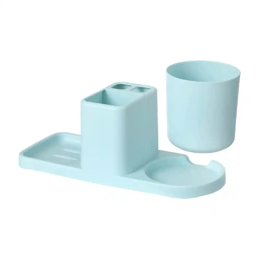 Miniso Taza Portacepillos De Dientes Para Una Persona Azul