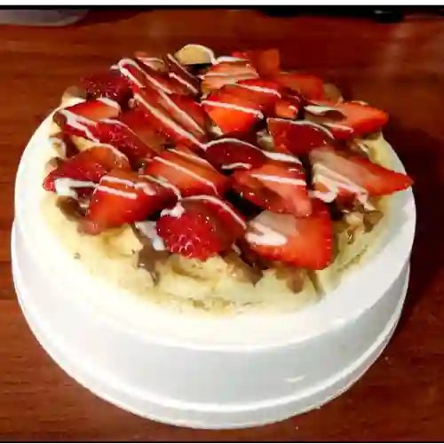 Waffle con Fresas