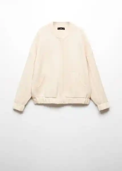 Abrigo Grandes Crudo Talla M Mujer Mango