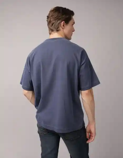Camiseta Hombre Azul Talla Medium 4606410 American Eagle
