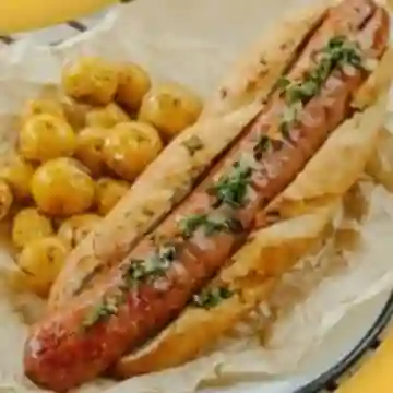 Choripan Papas Criollas + Gaseosa