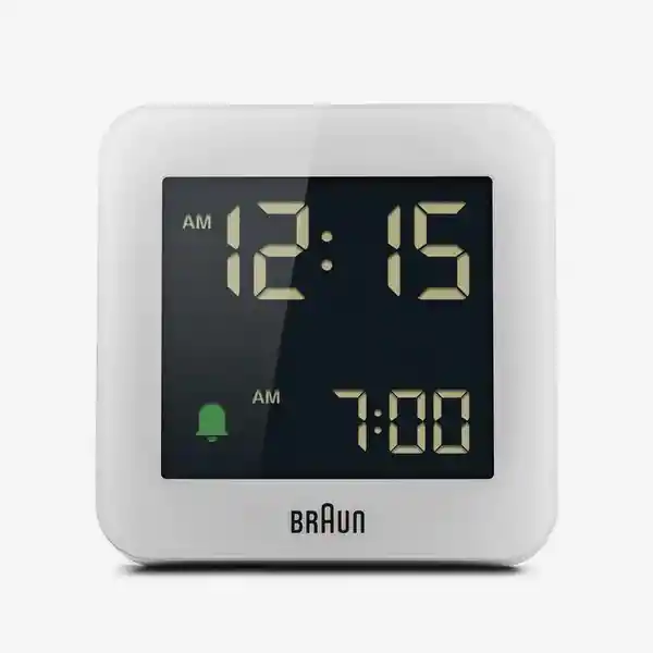Braun Reloj Despertador Digital Blanco