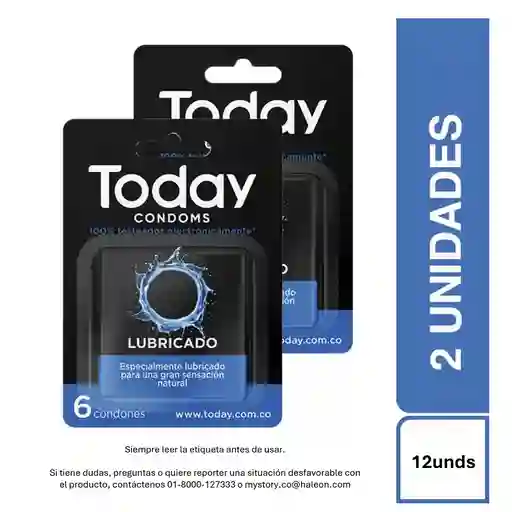 2 x Today Condón Lubricado