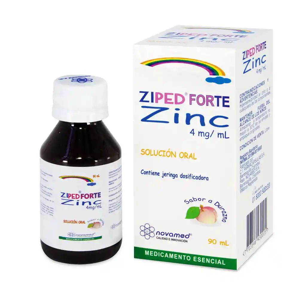 Novamed Ziped Forte Zinc Solución Oral (4 mg)