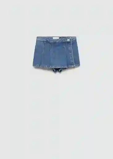 Short Skort Tejano Medio Talla 70 Niñas Mango