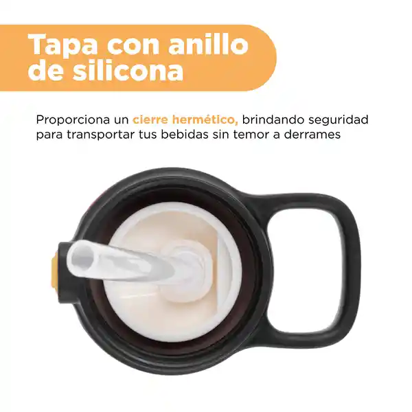 Botella Plástico Tapa Automática Serie Harry Potter Negra Miniso