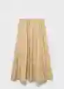 Falda Romeo Beige Talla XS Mujer Mango