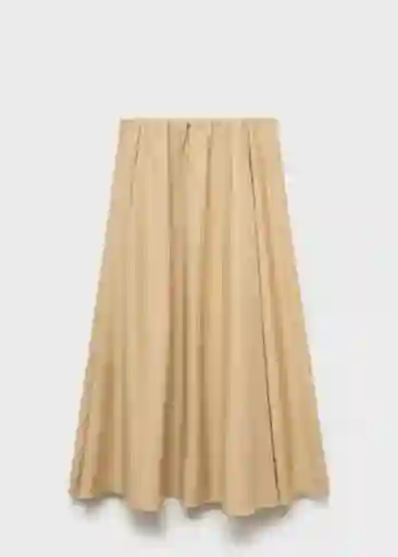 Falda Romeo Beige Talla XS Mujer Mango