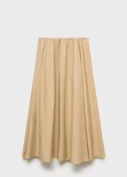 Falda Romeo Beige Talla XS Mujer Mango