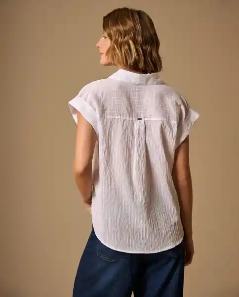 Camisa Blanco 0 Claro Talla L 419G021 Esprit