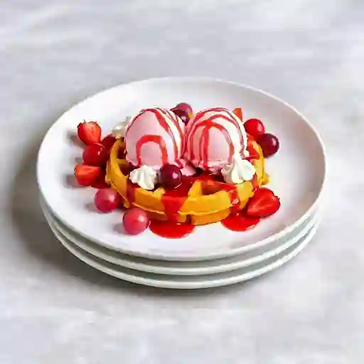 Waffle Frutos Rojos