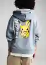 Buzo Sudadera Pikachu Azul Talla 10 Niños Mango