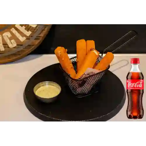 Combo Mozzarella Sticks + Coca Cola Original 400 ml