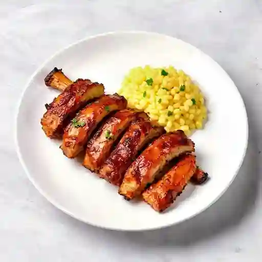 Costillas de cerdo bbq
