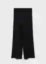 Pantalón Plisati-w Negro Talla S Mujer Mango