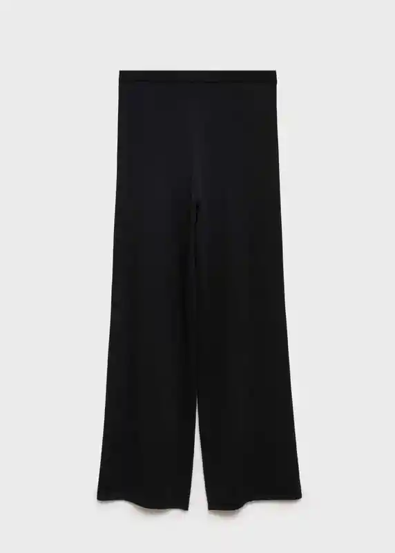 Pantalón Plisati-w Negro Talla S Mujer Mango