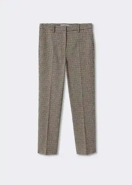 Pantalón Warm Marron Talla 46 Mujer Mango