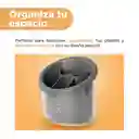 Organizador 3 Compartimentos Silver Gray Gris Oscuro Miniso