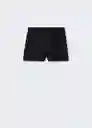 Short Fica Negro Talla 18 Mujer Mango