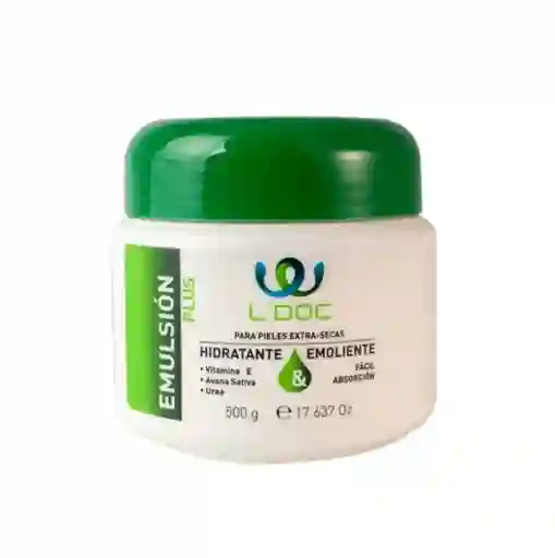 L'Doc Hidratante y Emoliente Plus Emulsión Verde