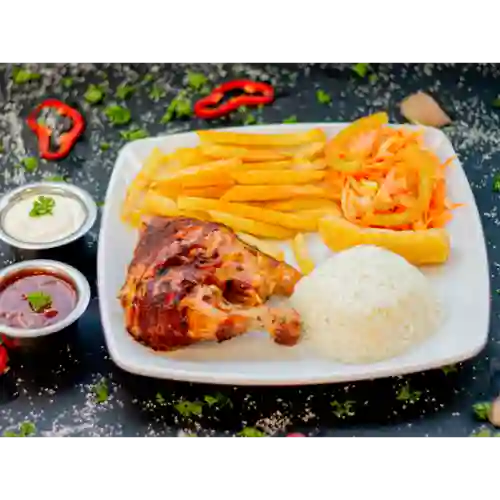 Bandeja con Pollo Asado