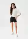 Short Lea Negro Talla 12 Niñas Mango