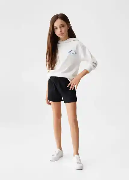 Short Lea Negro Talla 12 Niñas Mango