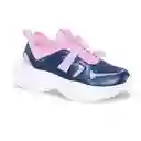 Los Gomosos Tenis Sibir Para Mujer y Niña Azul Rosado Talla 31